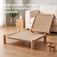 Lit surélevé universel en bois pour chats et chiens, respirant, toutes saisons, vente en gros en dropshipping, fournitures pour animaux de compagnie