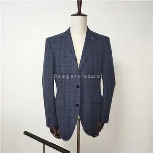fashionable custom man blazer italy suit strip wool fabric two pieces set slim fit canvas men's party suit with recycled fabric