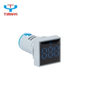 Série AD22, lampe indicatrice à bornes à vis, voltmètre, fréquencemètre, AC50~500V, 0~99HZ, LED personnalisable en couleur, 22mm, 50000