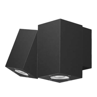 Applique murale LED moderne en aluminium 16W, étanche IP65, réglable, carrée, pour extérieur, éclairage de jardin, CRI90, garantie 5 ans