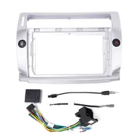 Estéreo de navegación GPS para coche para Citroen c-quatre 2004-2011 Radio Fascias Panel marco ajuste 2 Din 9 pulgadas en la pantalla del tablero ESTÉREO