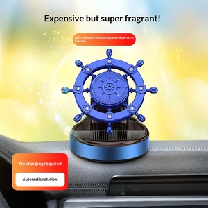 <span class=keywords><strong>Perfume</strong></span> para Auto, Adorno para Tablero, Moderno, de Aleación, con Energía Solar, Rotación, Aromaterapia, Resistente a Altas Temperaturas, Fragancia Duradera - Product Image 2