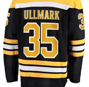 Linus Ullmark เสื้อเจอร์ซีย์สีดำ,เสื้อฮอกกี้แบบเย็บ
