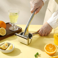 Professionele roestvrijstalen handmatige multifunctionele sapcentrifuge, keukenhandpers, groente- en fruitgereedschap, handwasbaar
