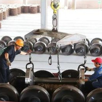 Roda Kereta Api Bawah Tanah untuk Pertambangan Logam (Roda Besi/Baja dengan Dimensi Sesuai Pesanan) Harga Terbaik dari Cina