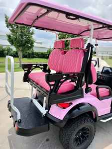 Chariot de golf de chasse de luxe au lithium 48V tout-terrain rose personnalisé chinois 4 places - Product Image 5