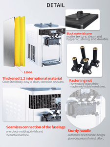 <span class=keywords><strong>Machine</strong></span> à glaces commerciale 3 saveurs, automatique, de comptoir, pour la fabrication de yaourts et de glaces molles, prix professionnel - Product Image 3