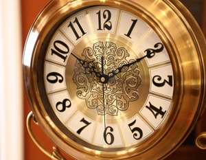 Hot bán lớn trang trí nội thất Đồng hồ kỹ thuật số mặt pha lê kim loại sàn đứng đồng hồ - Product Image 4