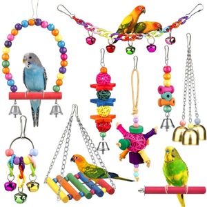 Jouets pour oiseaux en bois de haute qualité, perchoir et ferrule pour perroquet, jouets pour animaux de compagnie haut de gamme - Product Image 2