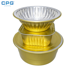 Conteneur carré en aluminium avec couvercle en plastique jetable de qualité alimentaire, robuste et personnalisé, de la marque Casperg Factory - Product Image 1