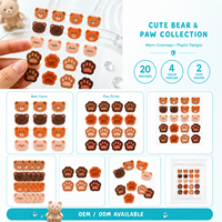 Patchs Hydrocolloïdes Personnalisés OEM ODM en Forme de Patte d'Ours Kawaii pour l'Acné, Vente en Gros pour les Marques de Beauté