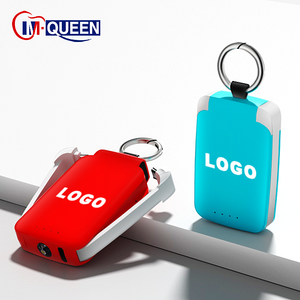 M-Queen Customized Power Bank 2000mah 4000mah <b>Mini</b> Keychain Powerbank Small Power Bank With LED Torch for Phone & Watch - Product Image 1