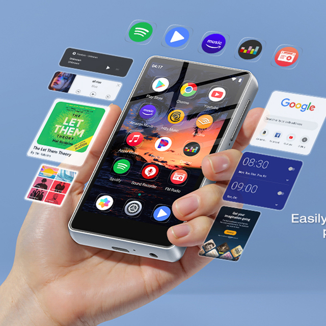 Wholesale Android 4 Inch IPS Touch Screen WiFi MP3 Player Support Spotify OEM ODM Factory Price Smart MP4 Music Player