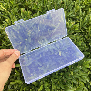 Kh54 Double Hook <b>Empty</b> <b>Box</b> Transparent Plastic Storage <b>Box</b> For Fishing Tackle And Craft Supplies Desktop Organizer Universal Use - Product Image 1