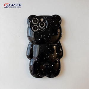Light Luxury 3D Splash Ink Little Bear TPU Phone Case para iPhone 16 <span class=keywords><strong>Pro</strong></span> Max 15 <span class=keywords><strong>Pro</strong></span> 14-Color sólido Último diseño Mobile Cover - Product Image 4