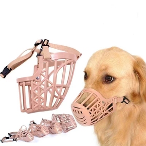 Bozal de plástico para perros con ajuste de 7 tamaños, bozal fuerte para perros, diseño de cesta, bozal antimordidas para perros - Product Image 5