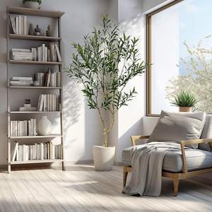 OH ARTS Vente en gros d'olivier artificiel de haute qualité Faux olivier résistant aux UV Intérieur Extérieur Pot Réaliste Décoration de maison de mariage - Product Image 6