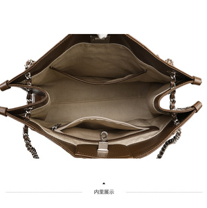 Bolso Bandolera de Cuero Genuino de Gran Capacidad, Estilo Vintage, para Mujer - Product Image 5