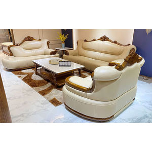 Luxury Solid Wood <b>Sofa</b> <b>Set</b> European Carved Ebony Chinese Style Wujin Wood <b>Sofas</b> with Modern Living Room Furniture - Product Image 1
