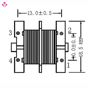 Nhà máy cung cấp uu16 EMI Lọc DC phổ biến chế độ Choke dòng biến áp - Product Image 5