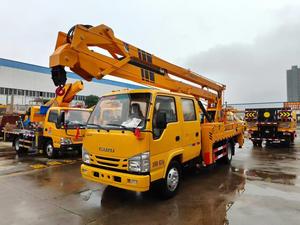 Plataforma de Trabajo Aérea Montada en Vehículo ISUZU de 18.5m con Plataforma Elevadora Telescópica para Mantenimiento de Edificios - Product Image 1