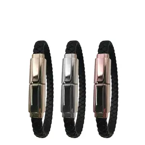 Tragbares Leder Mini Micro USB Armband Ladegerät Daten Ladekabel Synchron isations kabel Für Android Typ C Telefon Armband Kabel