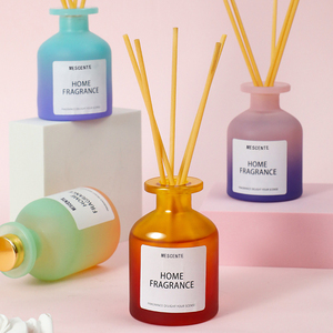 M&Scent 100ml 500ml Unique Glass Bottle Fragrance Flowers Oil Refill Reed Diffuser with Packaging Boxes Gift Set