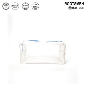Bolsas Cosméticas/de Viaje/de Playa Personalizables, Transparentes, de PVC Rectangular, con Cierre de Cremallera Blanca, Logotipo Personalizado, OEM/ODM, Sin Marca - Product Image 1