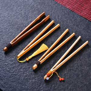 Pinzas para Té de Bambú, de Madera Natural, Antideslizantes y Resistentes al Calor, Accesorios para la Ceremonia del Té Kung Fu, Ideales para Beber y Charlar - Product Image 2