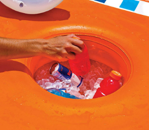 Đảo Nổi Bơm Hơi Thư Giãn Hồ Bơi Cho Người Lớn Có Xô Đá Bàn Bể Bơi Sông Hồ Nổi 2-4 Người Đảo - Product Image 4