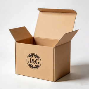 Emballage en carton ondulé brun personnalisé en gros pour les produits électriques, les meubles, les boissons avec des boîtes à couvercle - Product Image 3