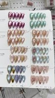 Vente en gros de faux ongles en acrylique faits à la main, avec motifs floraux 3D et pointes françaises à effet lumineux - Design de luxe de haute qualité