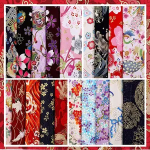 Groothandel Japanse Bandana Bedrukt Cadeaupapier Sjaal Custom Bandana