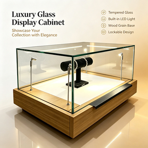 Design di Lusso per Gioiellerie del Medio Oriente, Vetrine Personalizzate in Vetro con Illuminazione LED, Design d'Interni per <span class=keywords><strong>Negozi</strong></span> di Gioielli - Product Image 1