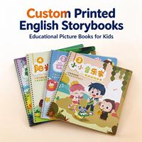 Livre d'histoires pour enfants personnalisé à couverture rigide, livre d'apprentissage de l'anglais pour enfants, livre de lecture éducatif, impression