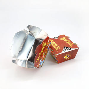 Caja de papel de comida rápida desechable para llevar, alitas de pollo para llevar y patatas fritas personalizadas, Hamburguesa de embalaje de comida rápida - Product Image 3