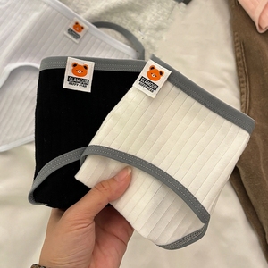 Nouvelles Culottes de Tous les Jours Respirantes, Confortables, en Coton Pur, à Motif Uni, de Haute Qualité, Vente en Gros, pour Jeunes Femmes, Tricotées - Product Image 3