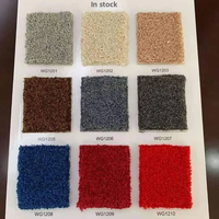 Tapis en fil de polyester terylène épaissi, insonorisant, ignifuge, couleur unie, bord incurvé, style moderne minimaliste pour hôtel