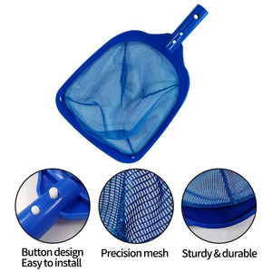Red de Recolección de Hojas para <span class=keywords><strong>Piscina</strong></span> Azul Resistente, Cesta de Malla Ultrafina, Mango Ergonómico, Marco de PE Duradero para Piscinas Elevadas - Product Image 2