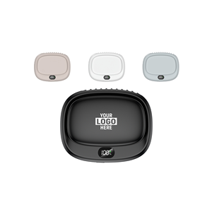 Portable <b>Bladeless</b> Hanging <b>Neck</b> & Waist <b>Fan</b> Mini USB Rechargeable Sports Cooler Novelty Gift for Outdoor Travel - Product Image 1