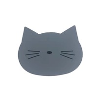Napperon en silicone moderne et antidérapant résistant à la chaleur pour enfants découpé dessin animé animal chat bébé