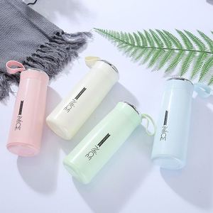 Dd4298-2 2025 Custom Logo Cheap Price Frosted Travel Borosilicate <b>Glass</b> <b>Drinking</b> <b>Bottle</b> Rope Boiling Water Safe Dishwasher - Product Image 2