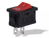 Interrupteur à bascule mini SPST KCD1 10A 125VAC/6A 250VAC 15*21mm, 2 broches ON-OFF, bords coudés, 10 000 cycles, CQC, SGS