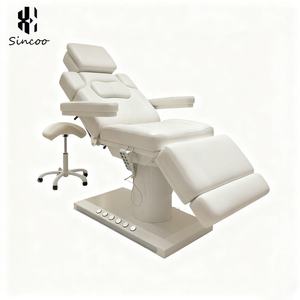 Manufacturer's White Base Curve Facial Spa <b>Bed</b> 3 Motor Adjustable Electric Beauty <b>Bed</b> for Salon Modern Style - Product Image 6