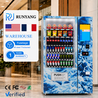 Máquina Expendedora Inteligente Personalizada RUNYANG con Pantalla Táctil, Control por IA y Monitoreo Remoto para Mercados Europeos, Bebidas y Aperitivos