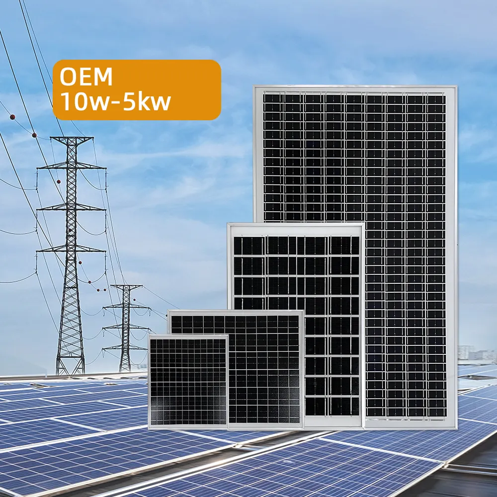 OEM prix 1000w 600 watt kit de panneau solaire domestique inverseur pour paneles solares ja 550w panneau solaire