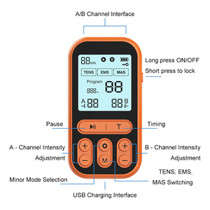 60 chế độ 20 cường độ hàng chục đơn vị EMS Máy kích thích cơ bắp để giảm đau tập thể dục Bài Tập Vật lý trị liệu thiết bị - Product Image 6