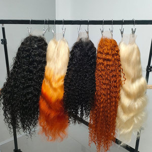 Nguyên liệu tóc Việt Nam duy nhất rút ra cơ thể sóng ren frontglueless Tóc Giả ban đầu sang trọng nguyên liệu Việt Nam tóc giả tóc con người. - Product Image 4