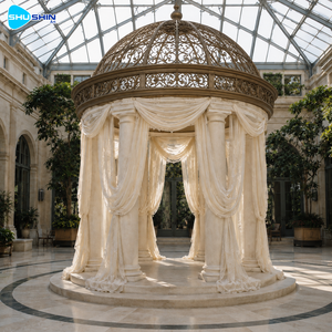 Pavillon de jardin <span class=keywords><strong>en</strong></span> marbre naturel de luxe, style europé<span class=keywords><strong>en</strong></span>, <span class=keywords><strong>pour</strong></span> projets de villas et de paysagisme de complexes hôteliers - Product Image 5