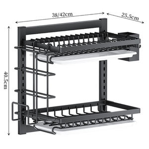 Porta piatti da cucina in metallo personalizzato in acciaio, - Product Image 6